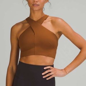 Nulu Wrap front sports bra crop Top A/B cup size 8